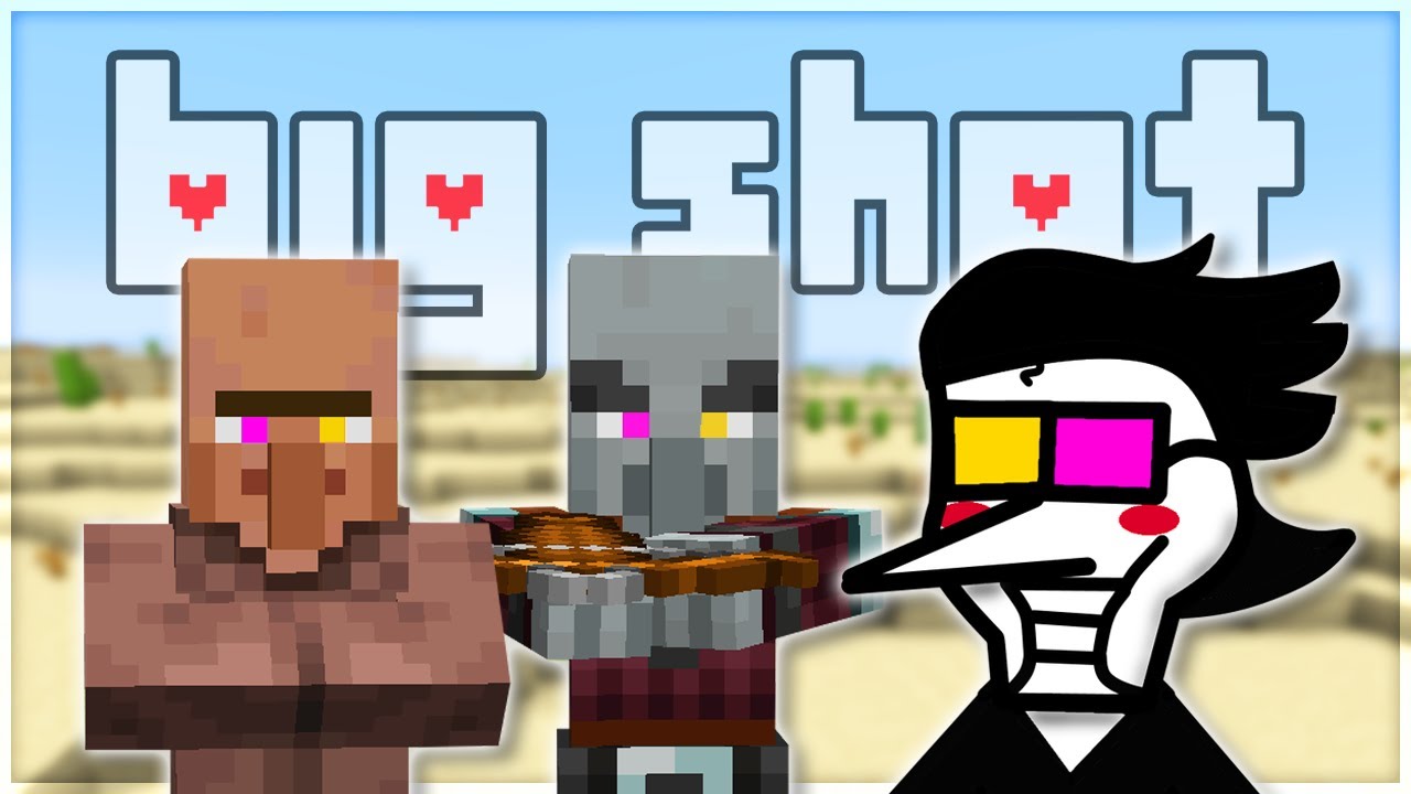 Deltarune — BIG SHOT, но с шумами жителей Minecraft