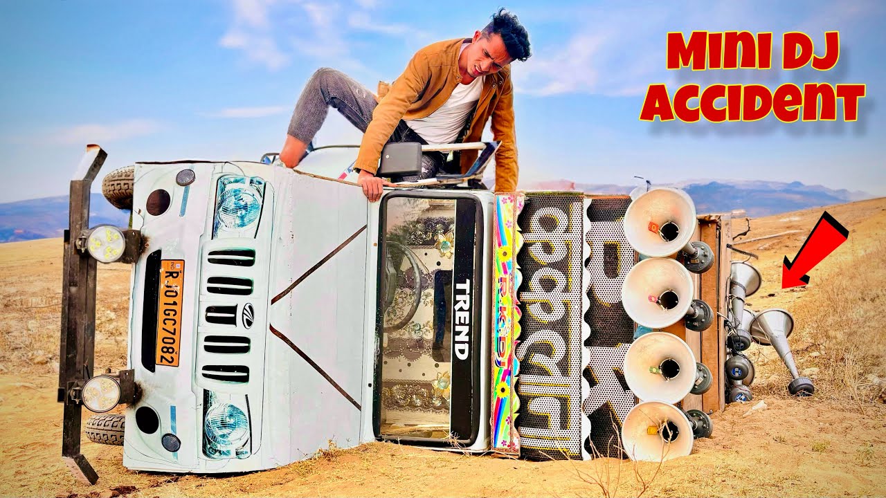 Mini Dj vs Dj Stunts Accident !! ये गलत हुआ ! Animal movie song b praak ! Dj truck