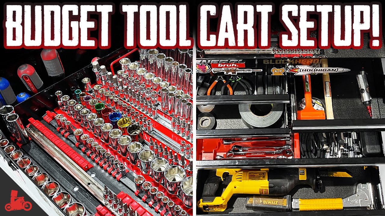 Harbor Freight 5 Drawer Tool Cart - Setup and Organization