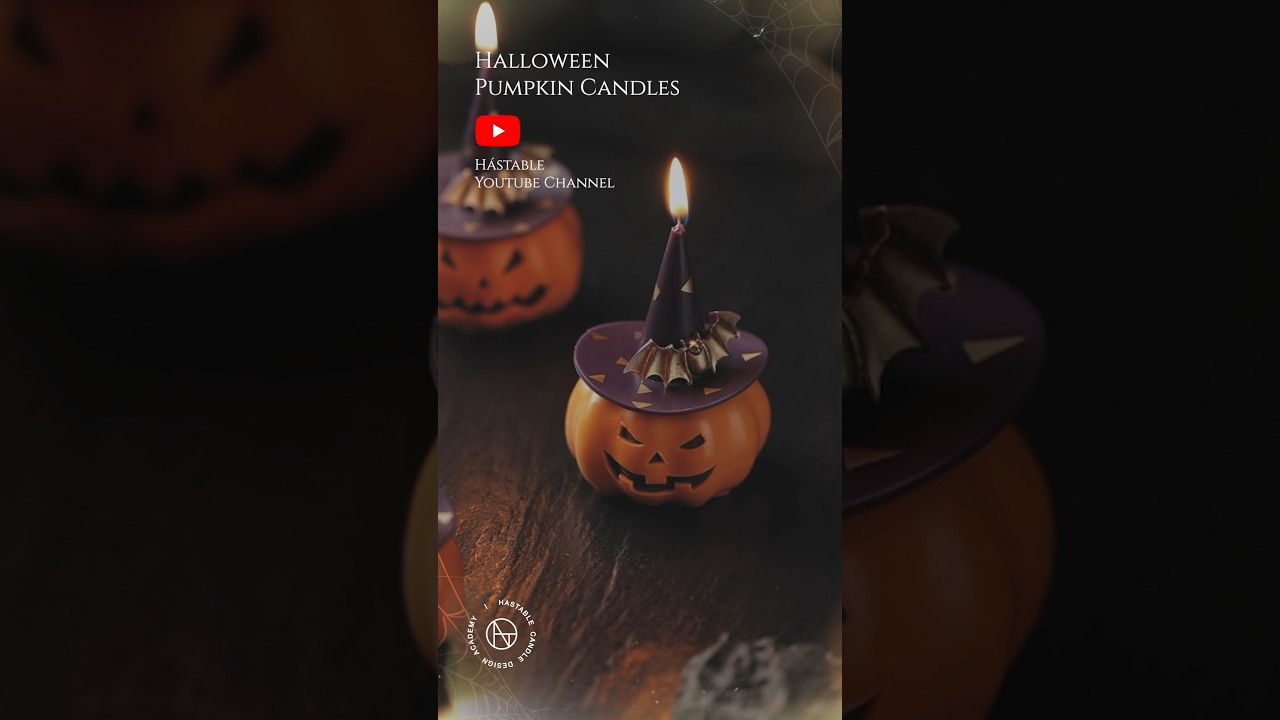 Halloween Candles: Bees wax hand dipping (할로윈 펌킨 캔들) #candlemaking #candle