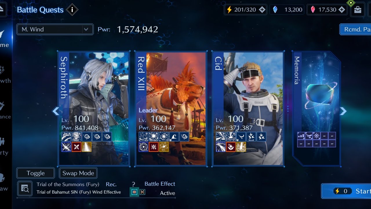 FF7EC | Trial of Bahamut SIN (Fury) Wind Effective