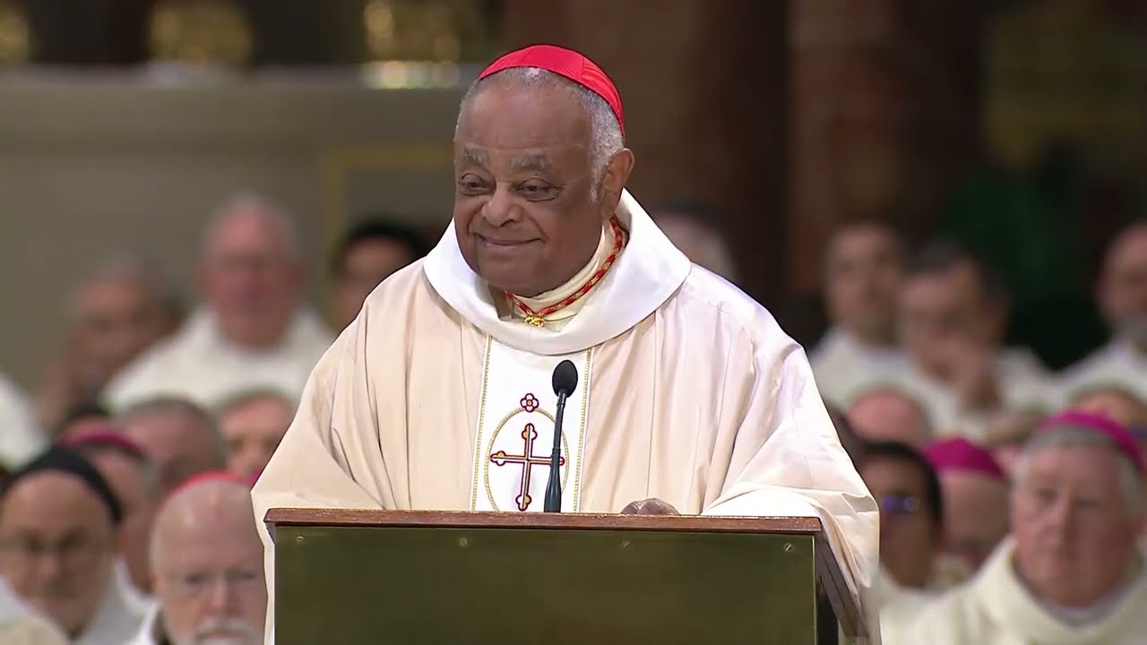 Cardinal Wilton Gregory welcomes Cardinal Robert McElroy to the Archdiocese of Washington