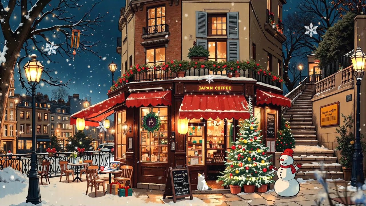 Snowy Café ❄️ Positive Christmas Lofi Radio for Warm November Energy ❄️ Lofi Chillhop to get festive