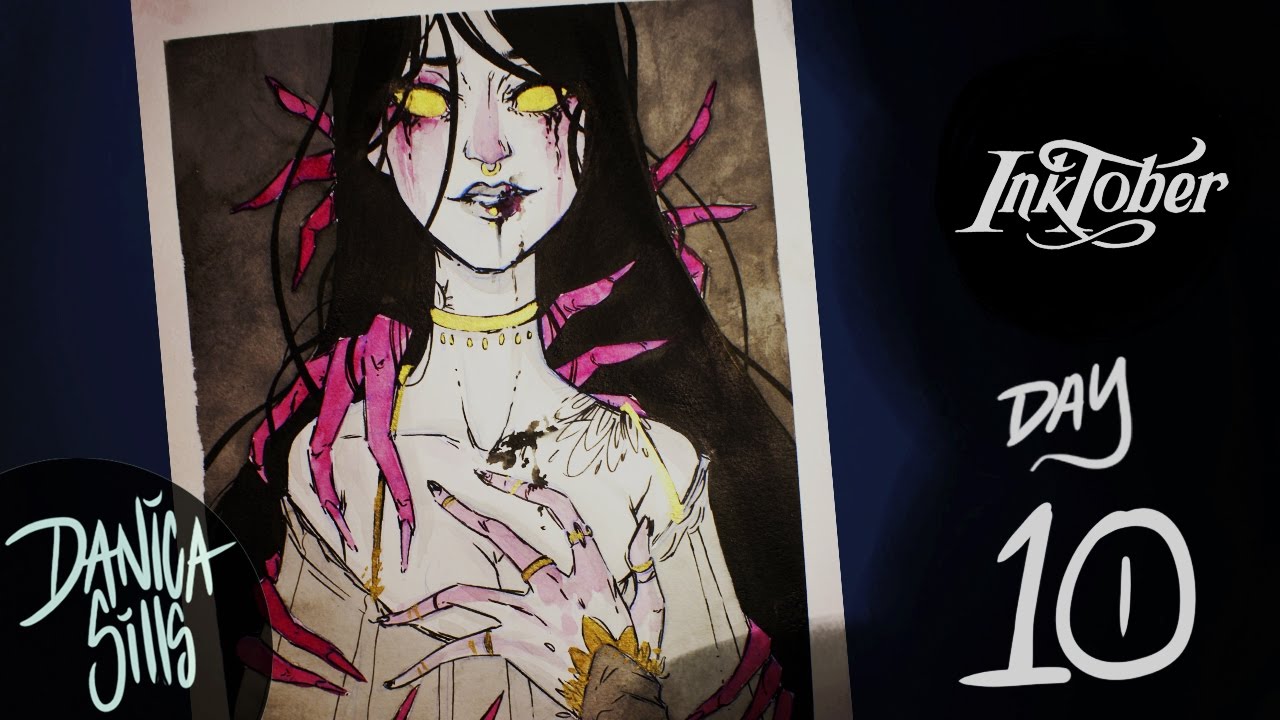 Inktober Day 10 | The Hands | Pen and Ink Speedpainting