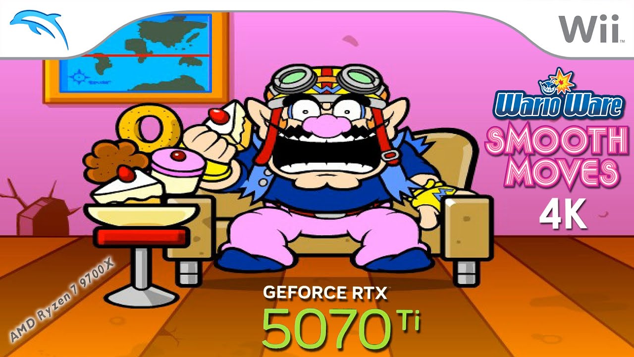 WarioWare: Плавные движения (4K / 2160p / 60 кадров в секунду) | Эмулятор Dolphin 2509-165 | Nint...