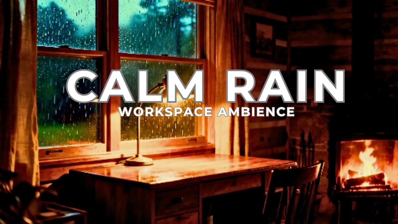 Workspace with Calm Rain | Relaxing Rain Sounds for Focus, Study & Sleep – Dream Chord