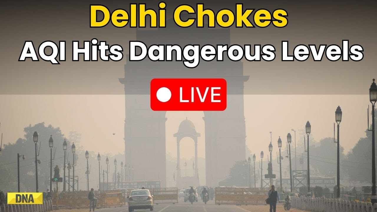 Delhi Air Pollution LIVE: Delhi Chokes As Air Pollution Hits Dangerous Levels | AQI | Diwali 2025