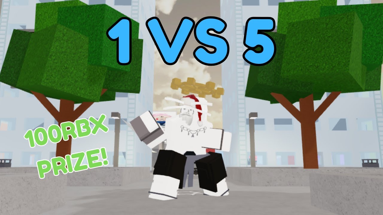 100 RBX CHALLANGE: BOSSFIGHT IN JJS (1 VS 5) 🔥