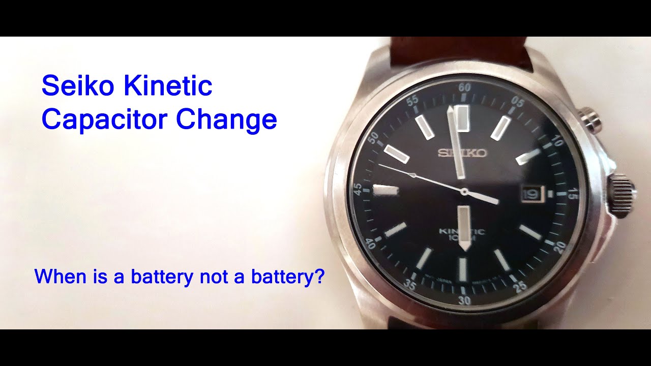 Replacing the power cell in a Seiko Kinetic SKA463