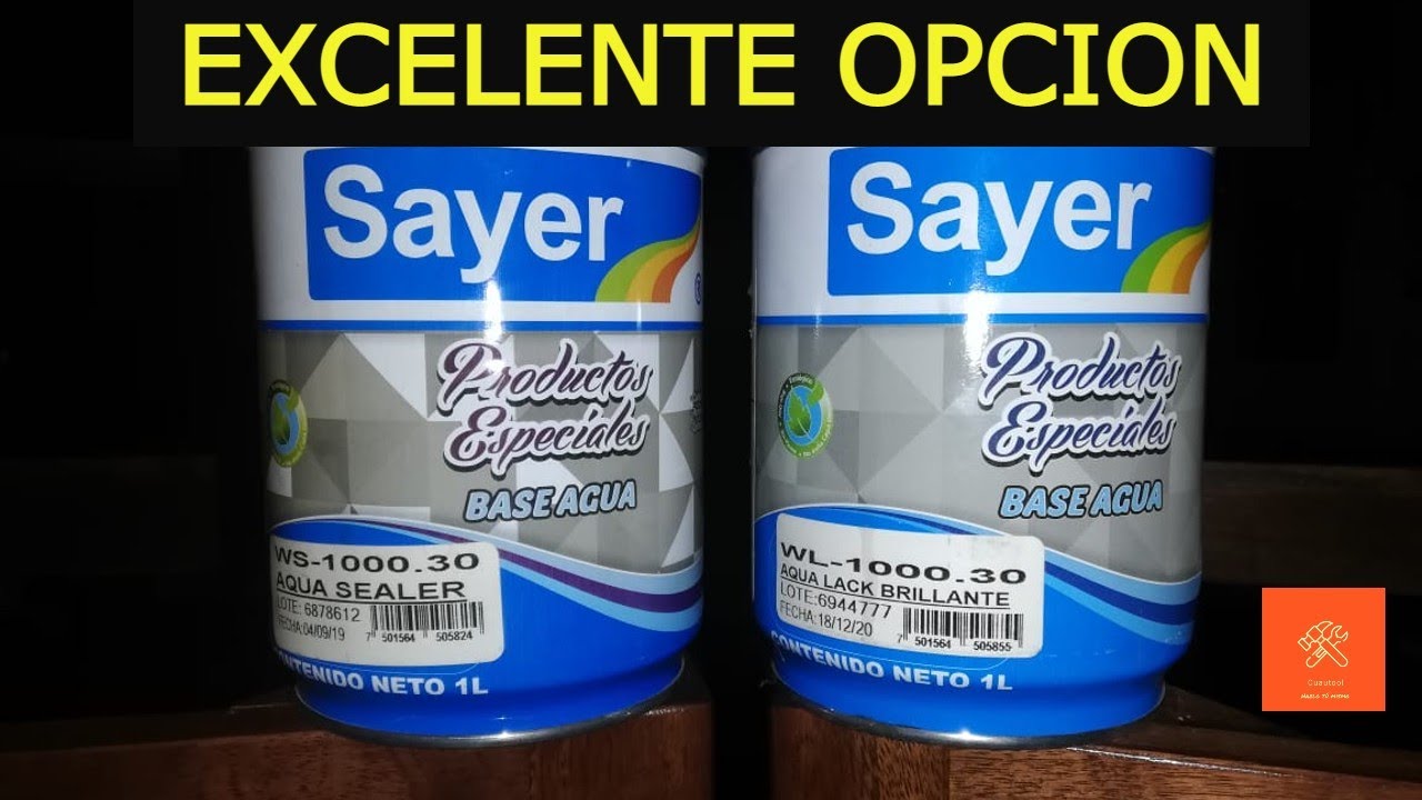 SELLADOR Y BARNIZ BASE AGUA SAYER, muy buenos resulados