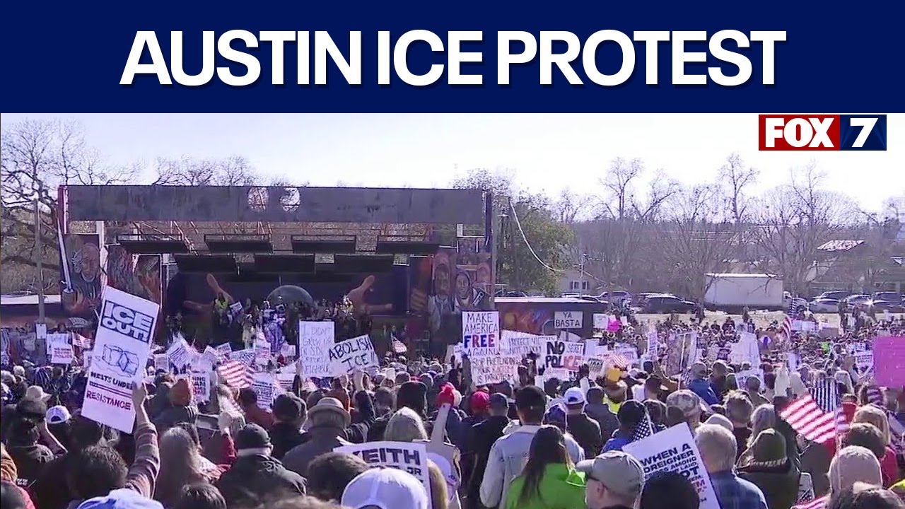 Thousand gather in Austin for anti-ICE protest