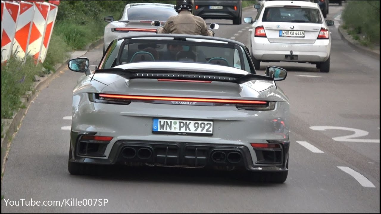 Carspotting in Stuttgart (Mansory 992, 997 Speedster, STO,...) 1080p