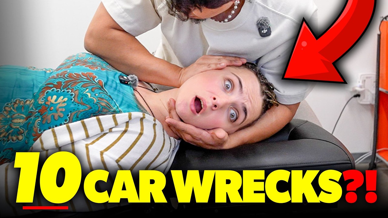 10 автомобильных аварий и *самое сильное сжатие* позвоночника в истории ⁉️😭 | ASMR-хиропрактика д...