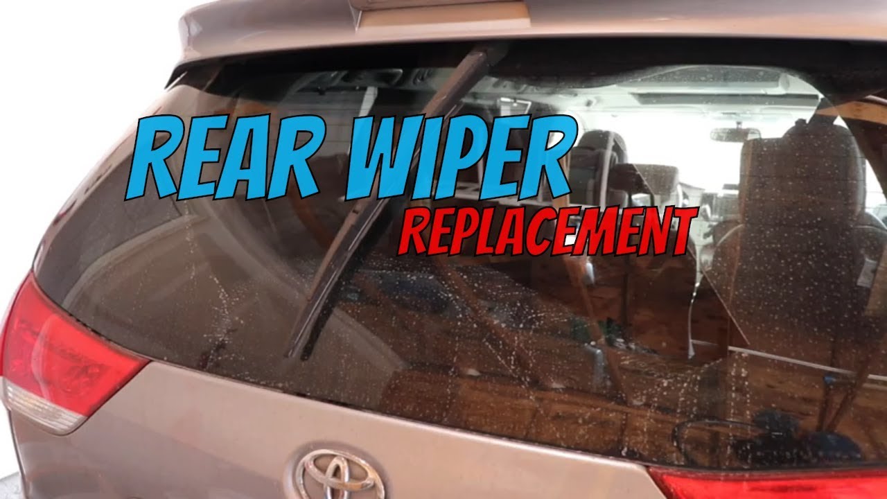 Замена щетки заднего стеклоочистителя Toyota Sienna