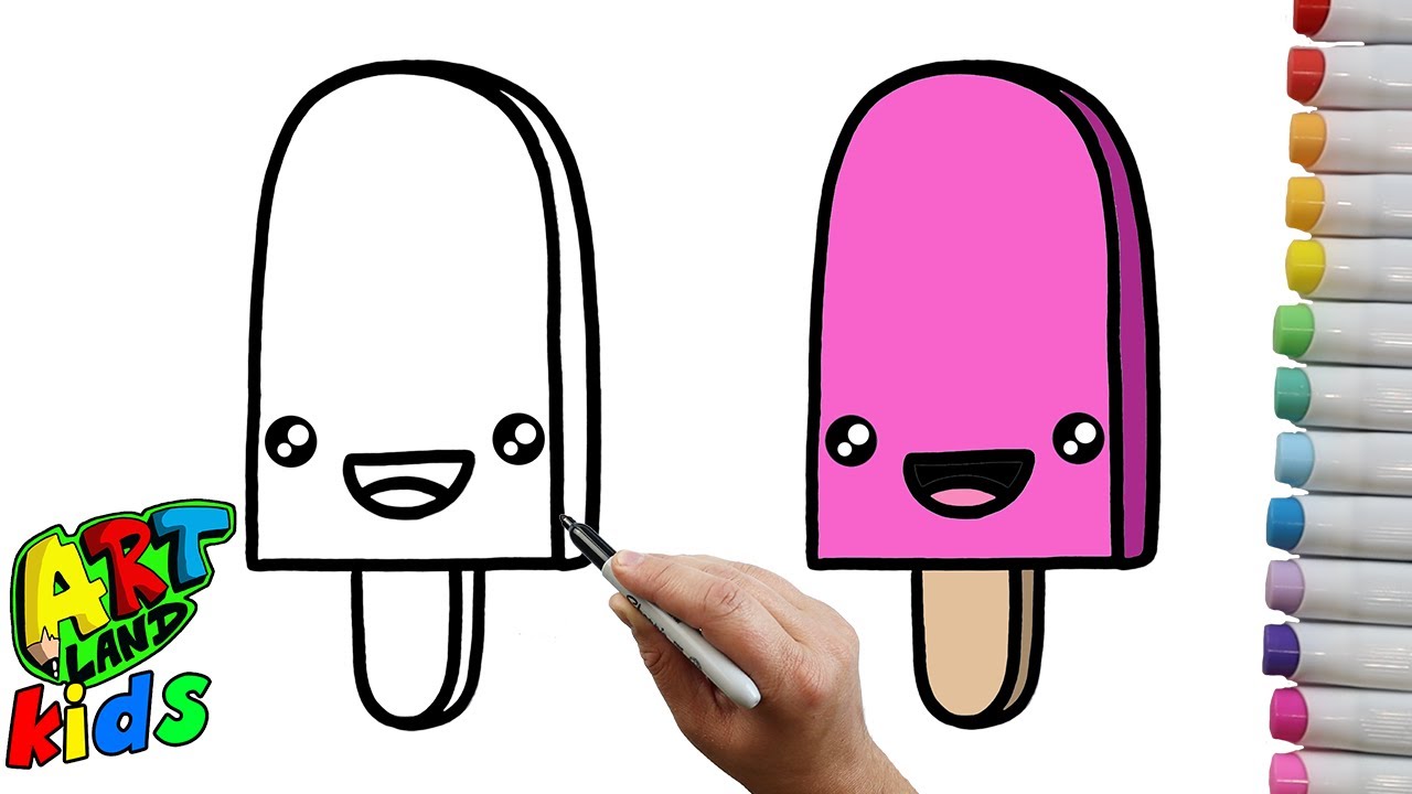 How to Draw a Popsicle for Kids