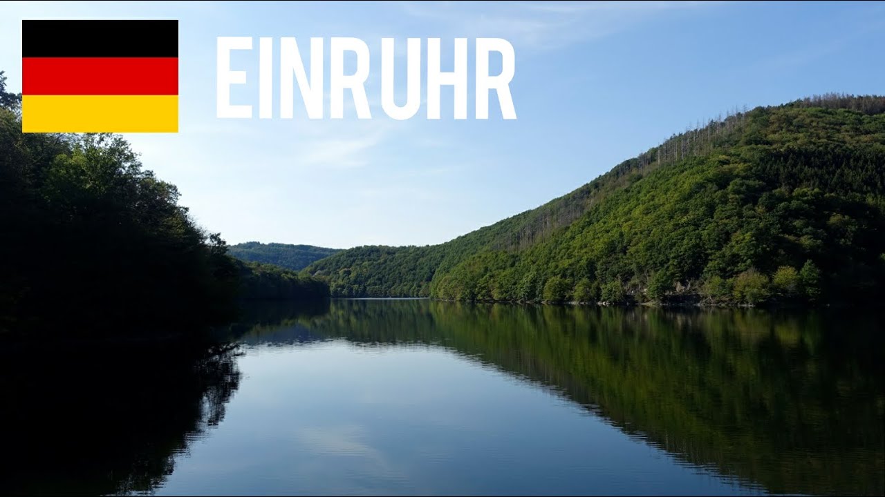 🇩🇪 Einruhr - Scenic Hike and Pleasant Upper Rursee Boat Tour (Germany, August 2020)