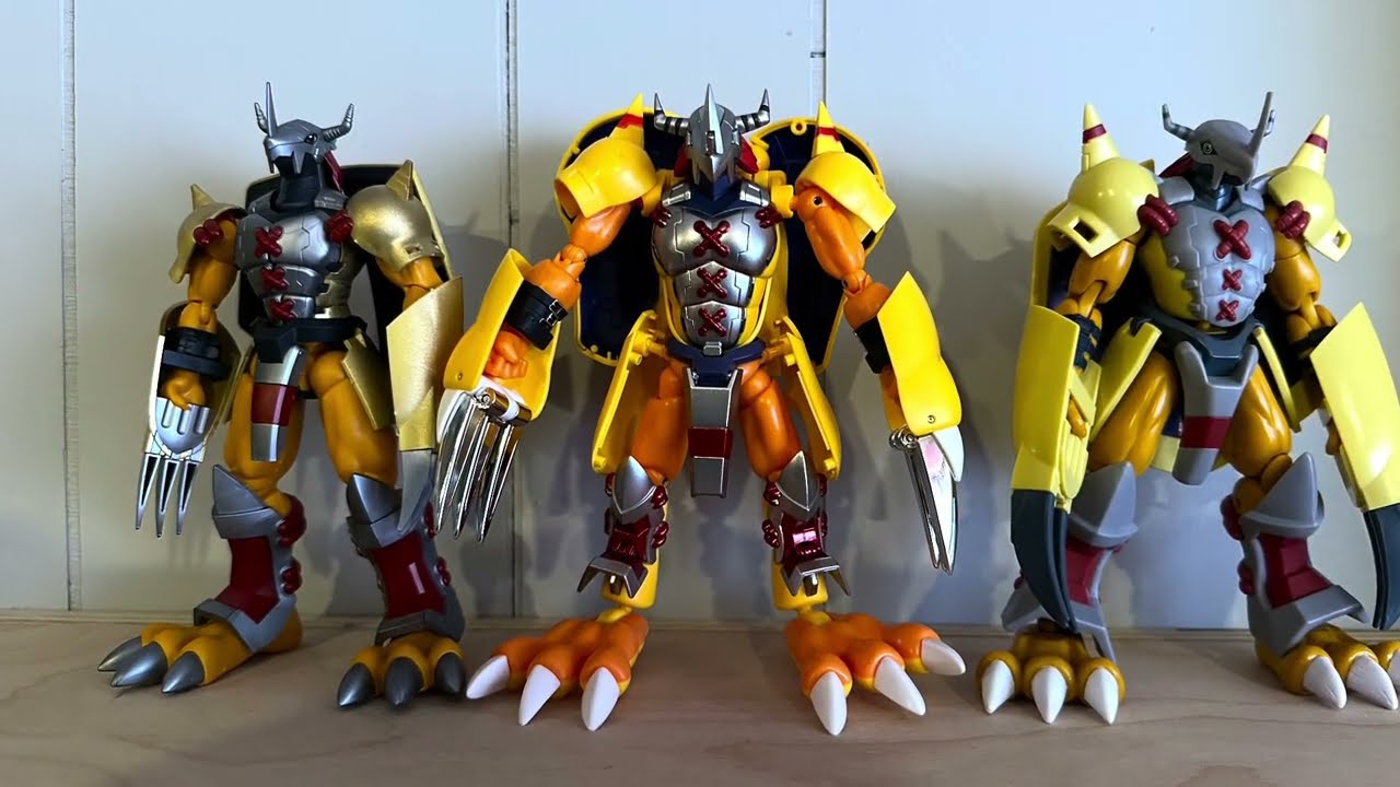 My wargraymon figures! 3 different types