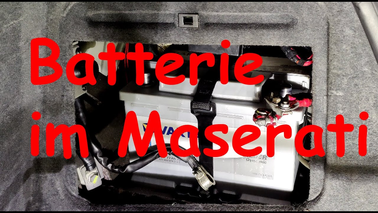 Maserati 4200 Batterie tauschen