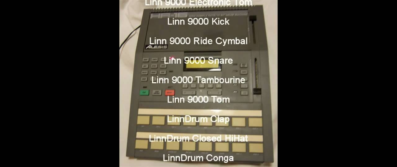 Alesis HR-16 custom sounds EPROMs - Linn LM-1 LinnDrum DMX Drumulator Drumtraks