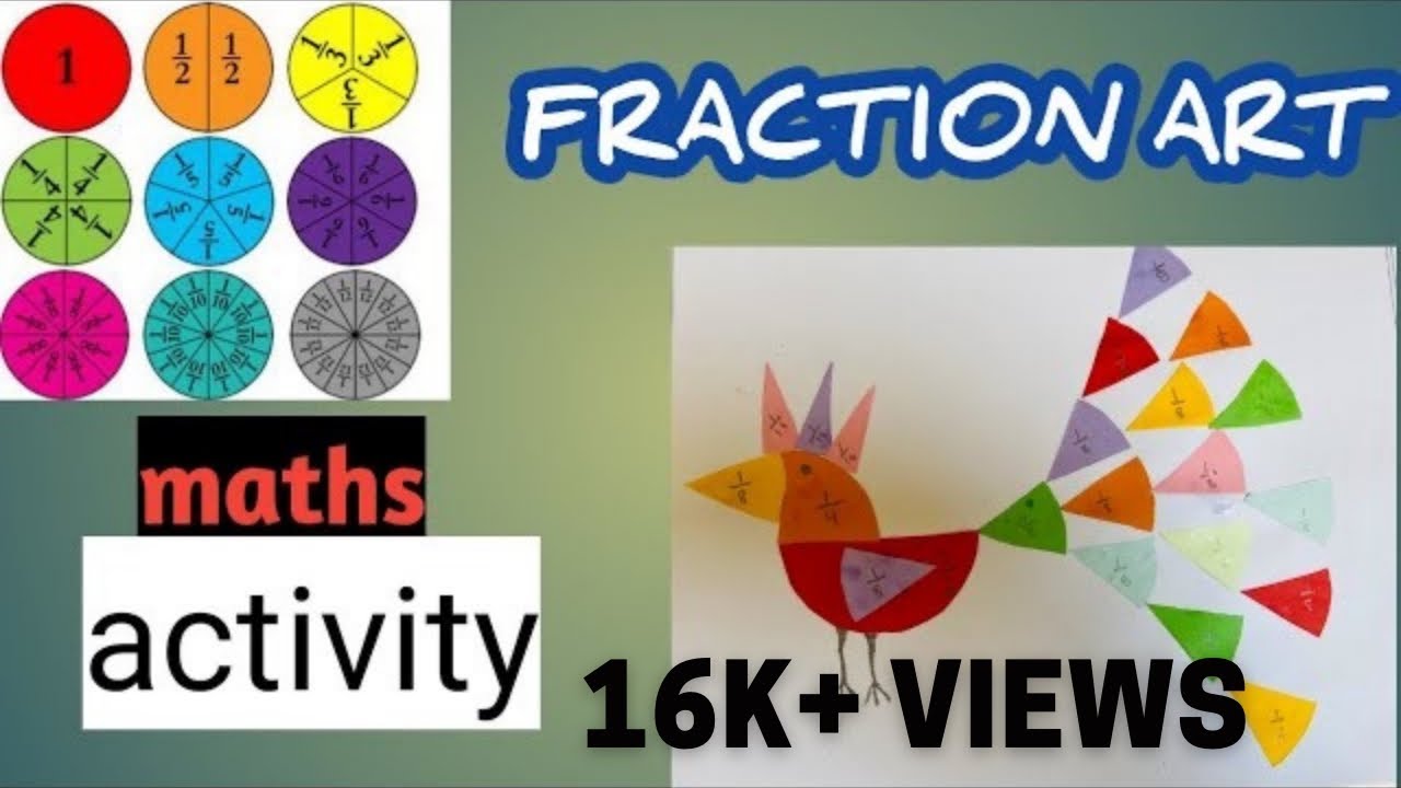 Fraction art|play with fraction|maths activity | fraction bird