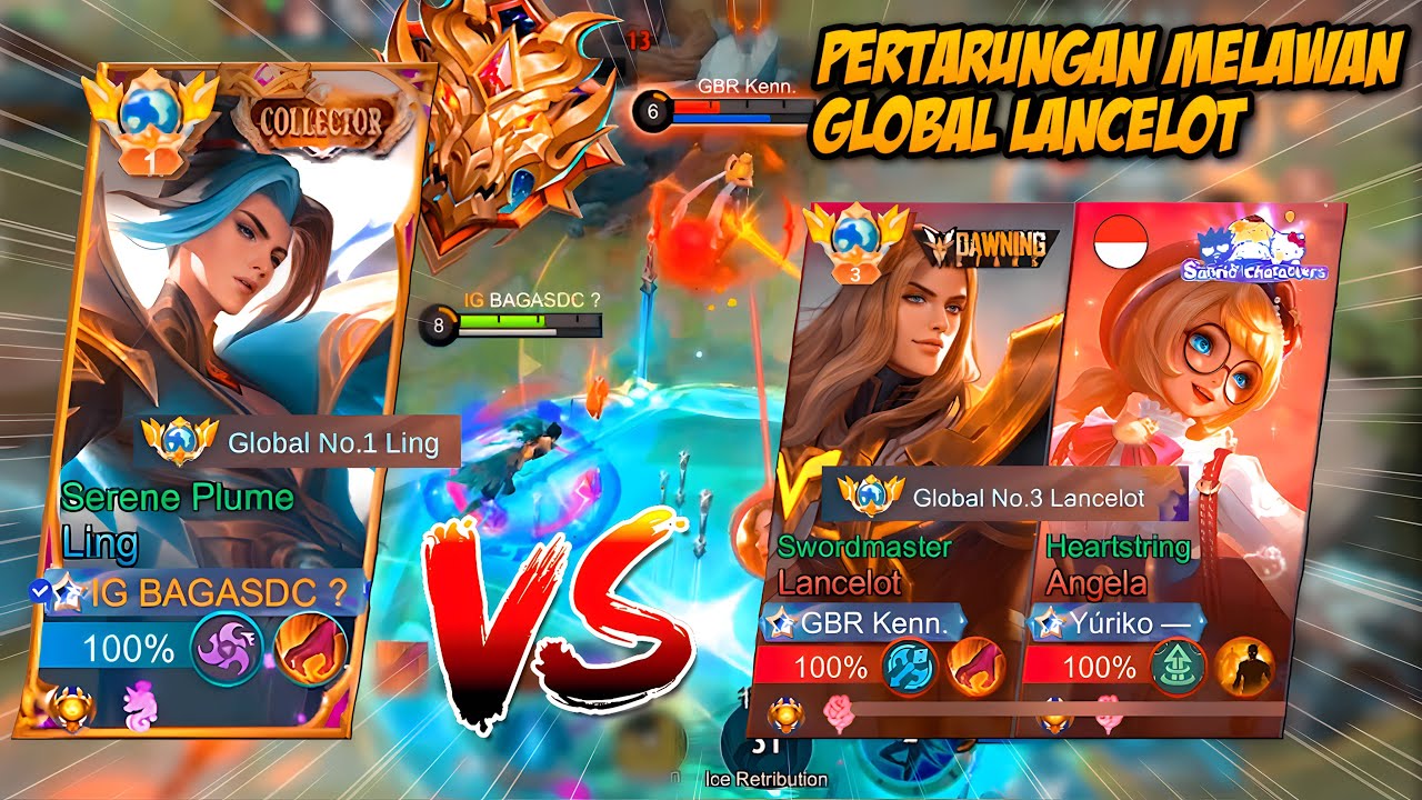 LINGKU KETEMU STREAMER DAN TOP GLOBAL 3 LANCELOT LAGI BUCIN ?! MODE SERIUS MEMPERTATUHKAN MMR - MLBB