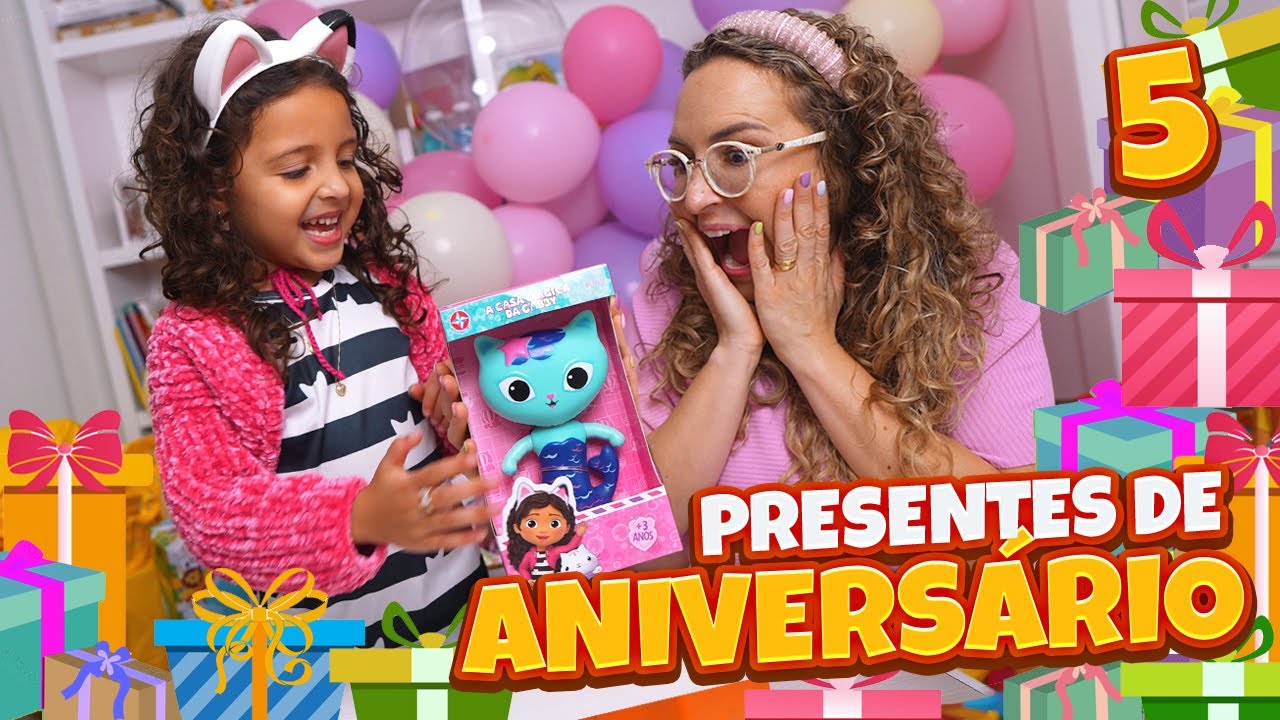 MEUS PRESENTES DE ANIVERSÁRIO DE 5 ANOS - FAMÍLIA BELLA E LUCCA SHOW