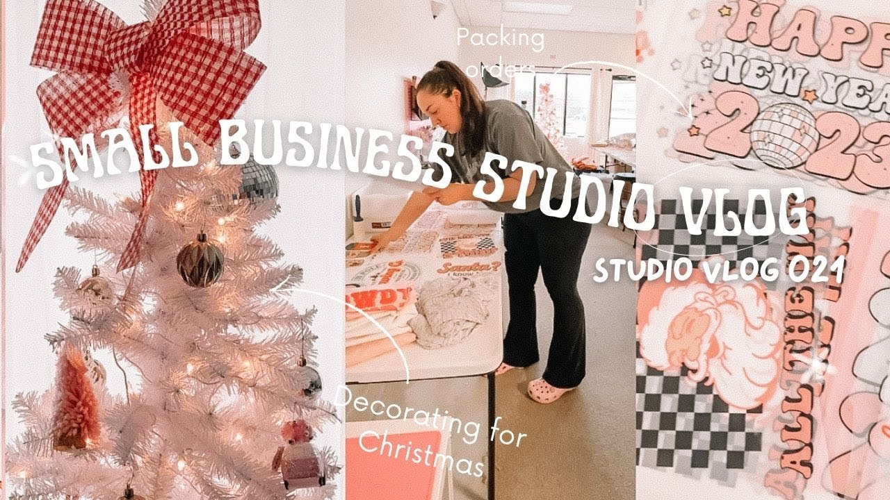 Day in the Life of a Small Business Owner, Packing 50+ Orders, Studio Vlog 021