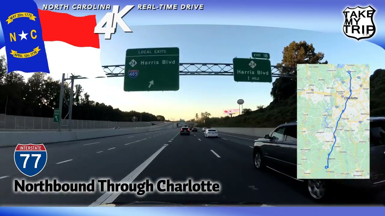 Interstate 77 - South Carolina into North Carolina & Around Charlotte