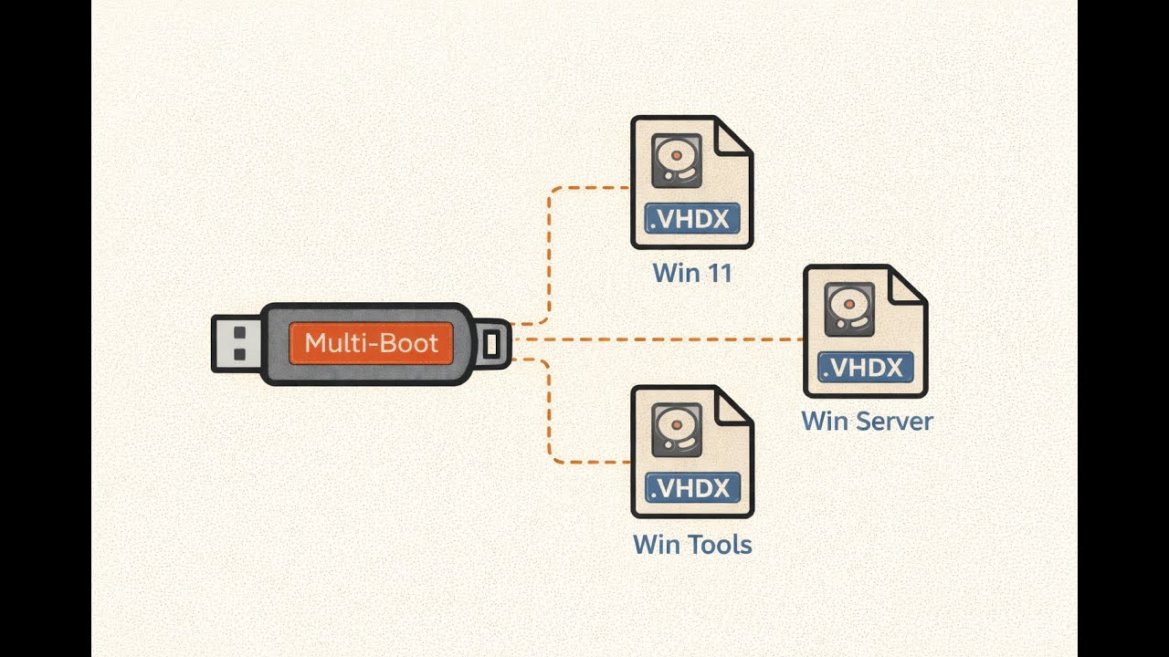 How to Create a Multi-Boot USB Drive with VHDX Files (Step-by-Step Tutorial)