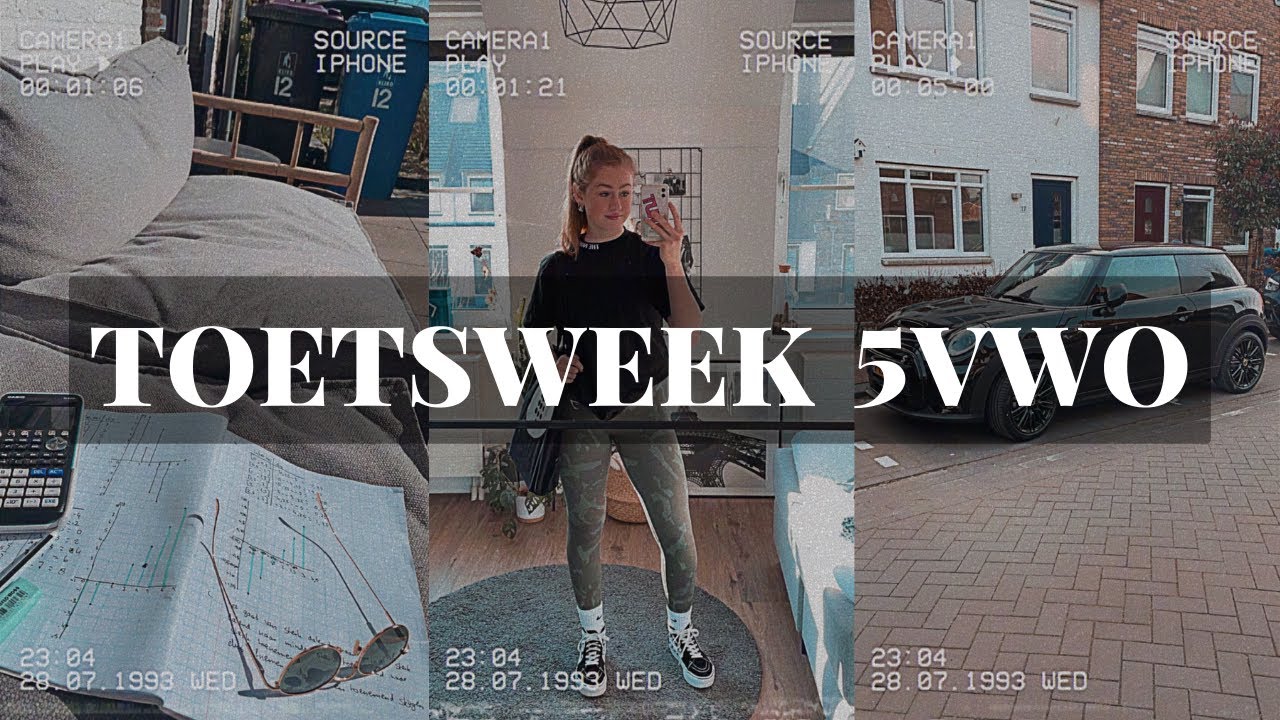 nieuwe auto & zomers weer; Toetsweek Vlog 5VWO | Anne.mijn