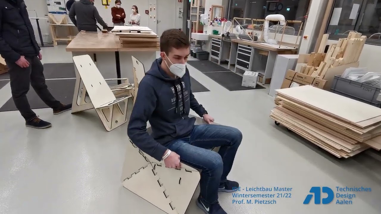 Projekt Leichtbau Master: Industrial Design von St&uuml;hlen