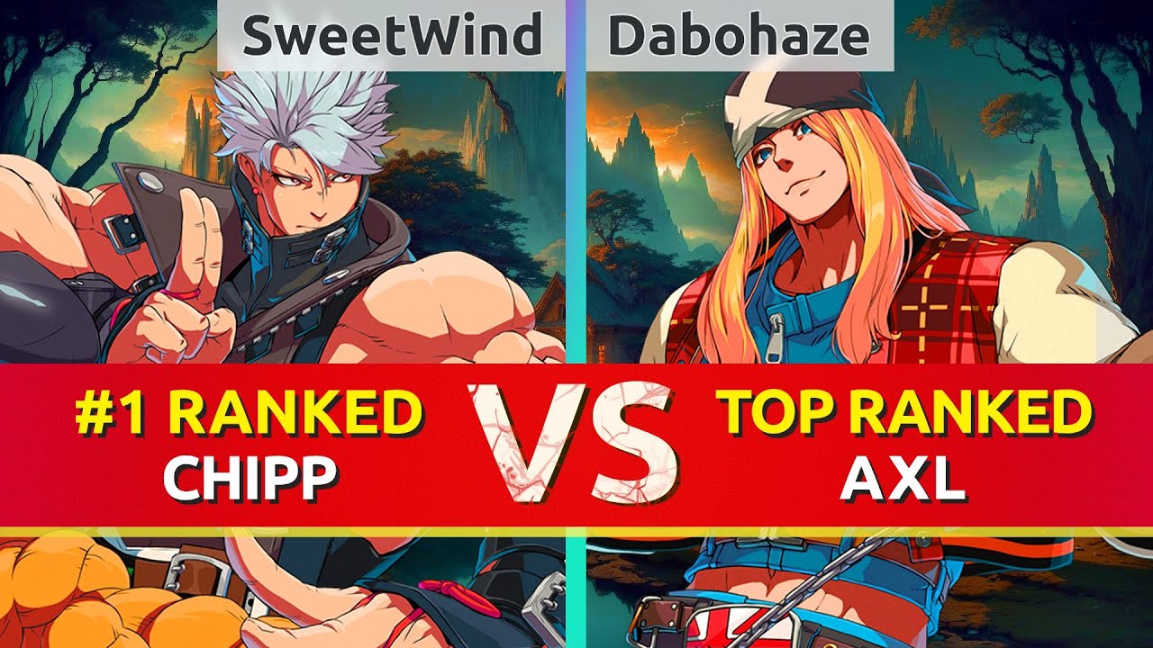 GGST ▰ SweetWind (#1 Ranked Chipp) vs Dabohaze (TOP Ranked Axl). High Level Gameplay