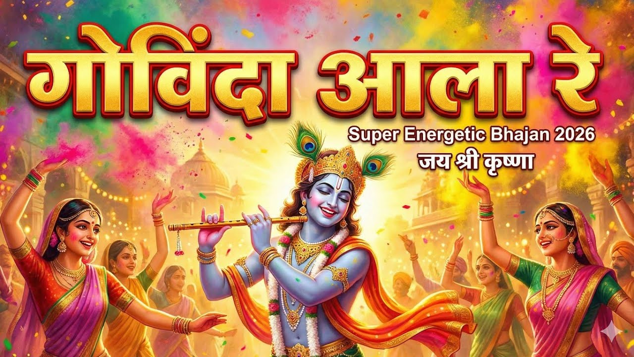 Govinda Aala Re 🚩 Super Energetic Bhajan 2026 | जय श्री कृष्णा