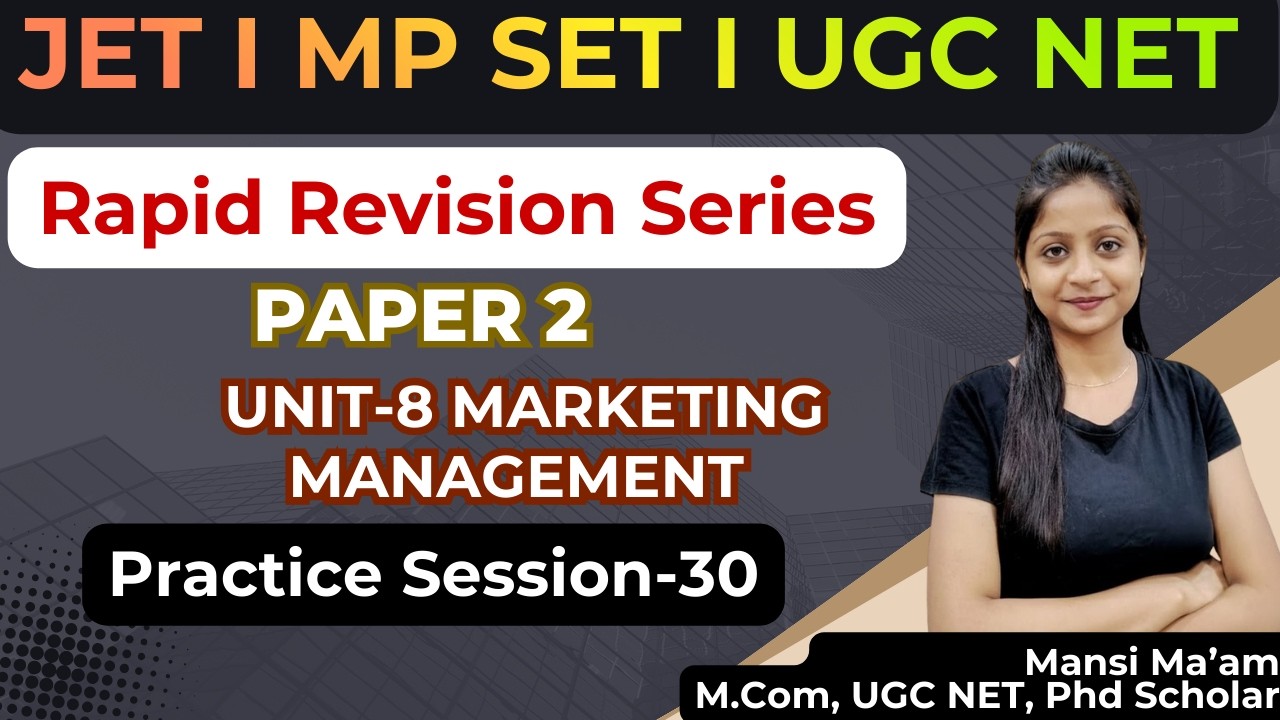 Jharkhand Eligibility Test (JET) 2026 |Paper 2 Commerce |Rapid Revision Session - 30