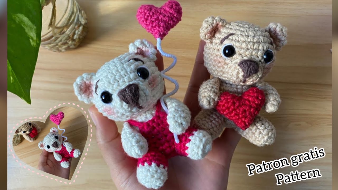PAREJITA OSITOS amigurumi 🧸❤️PASO A PASO//Sub-English 