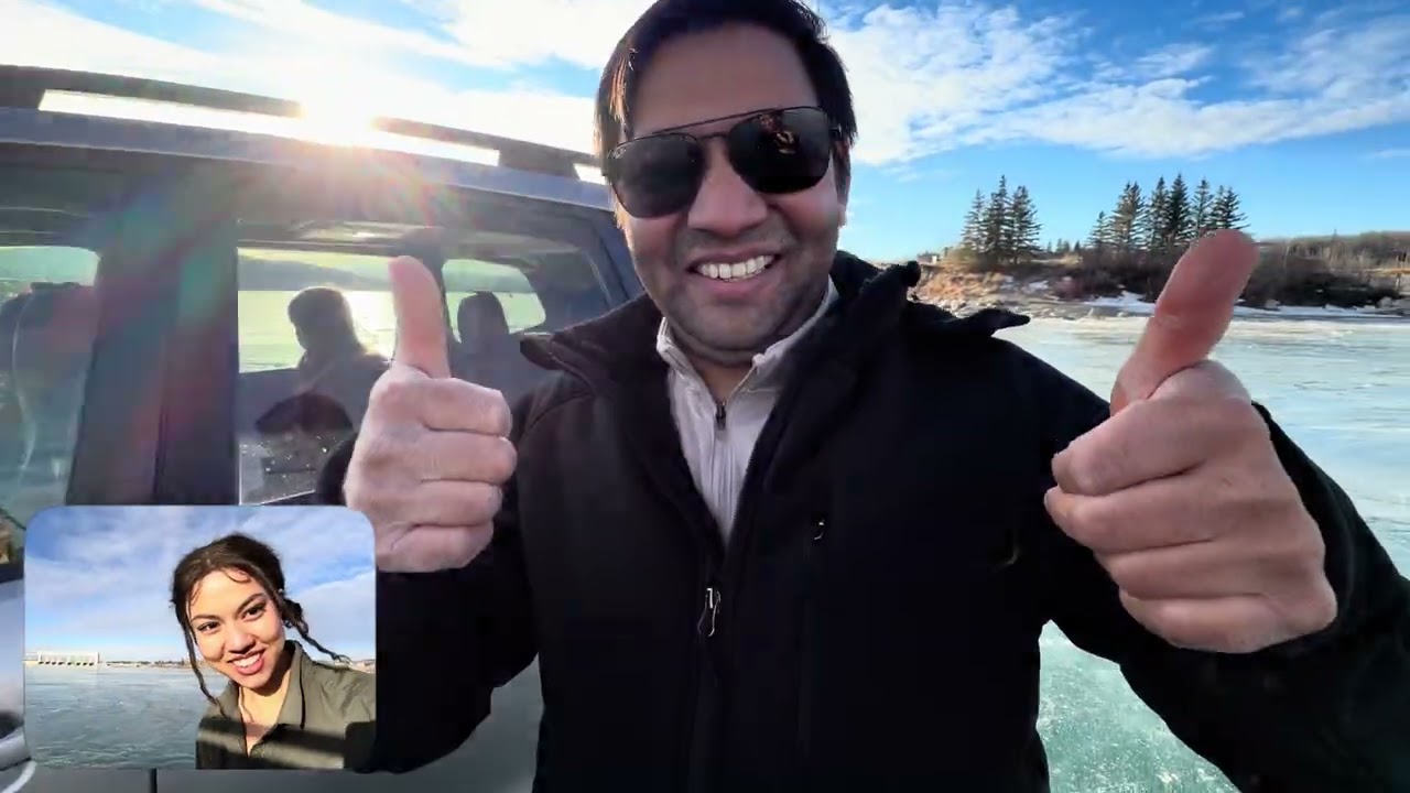 Driving Adventure in frozen lake 