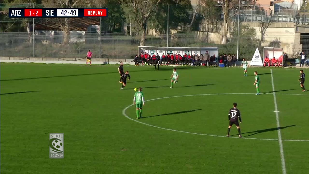 Arzachena-Siena 1-2  (highlights)