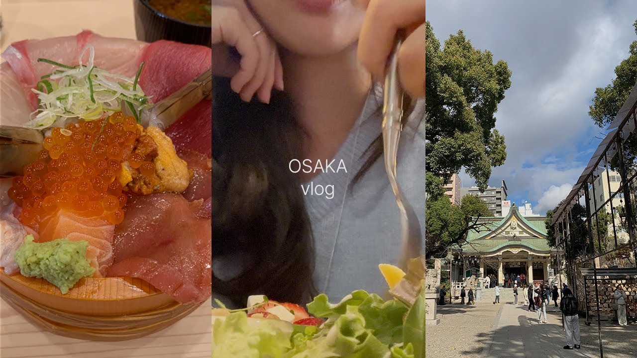 [🇯🇵오사카VLOG] 혼자여도 괜찮아⎢카이센동맛집⎢마트구경은 언제나 재밌어