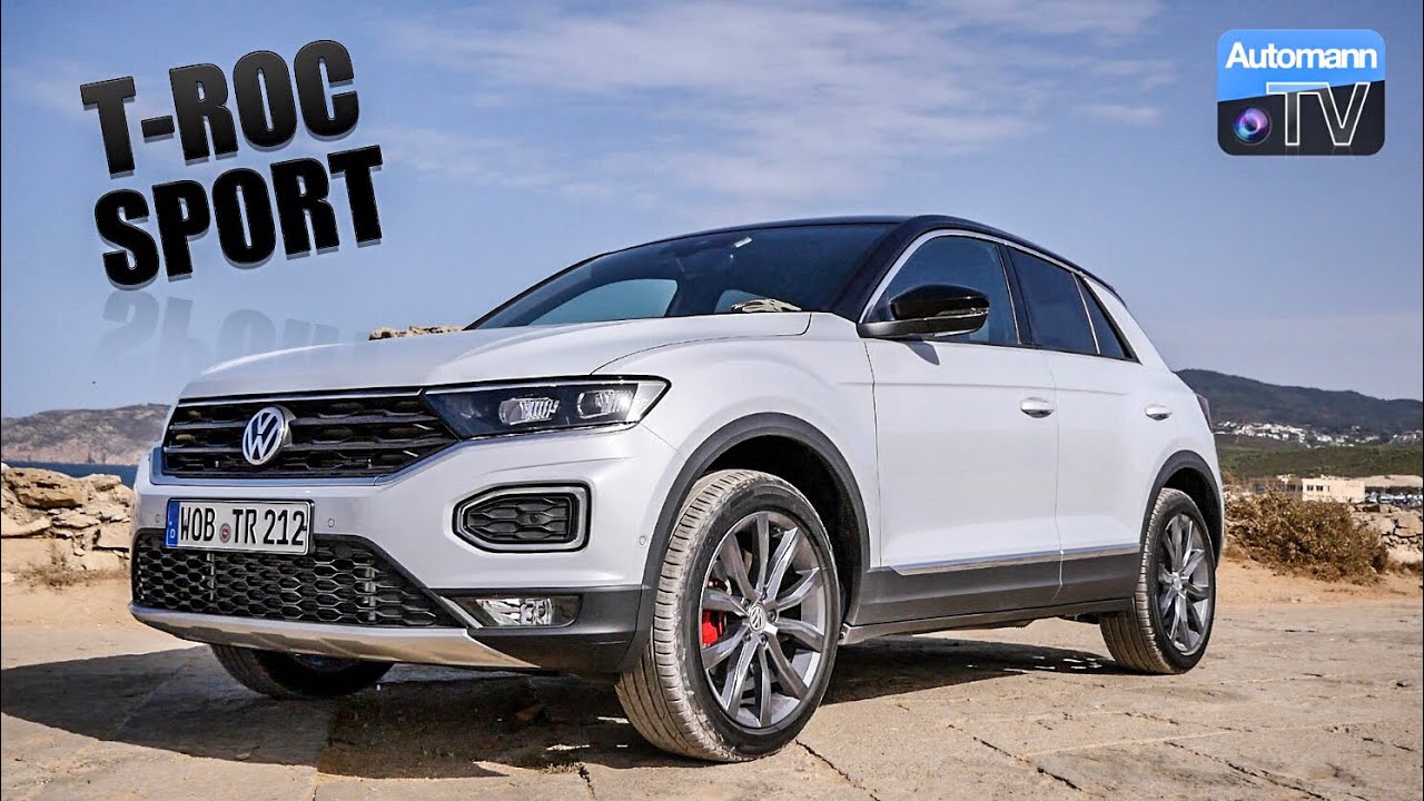 2018 VW T-ROC Sport (190hp) - DRIVE & SOUND (60FPS)