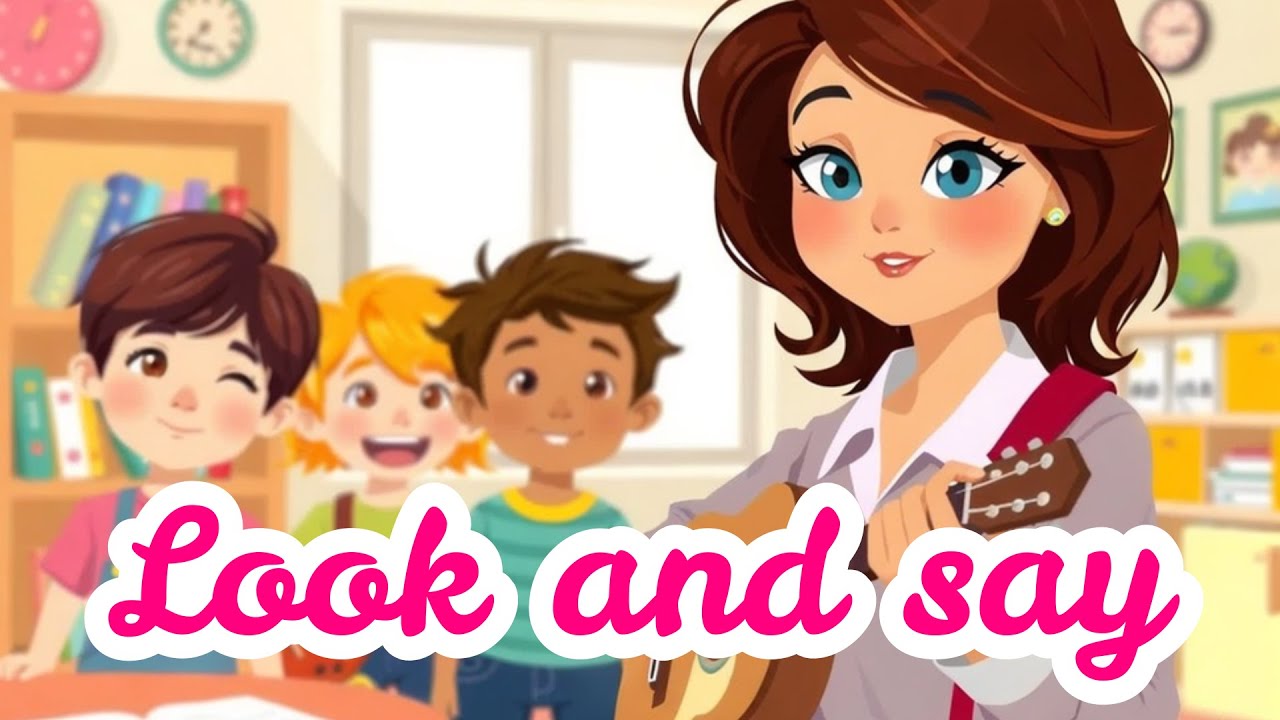 Look and say Song   | Kids vocabulary  | Learn English educational video for kids  #family