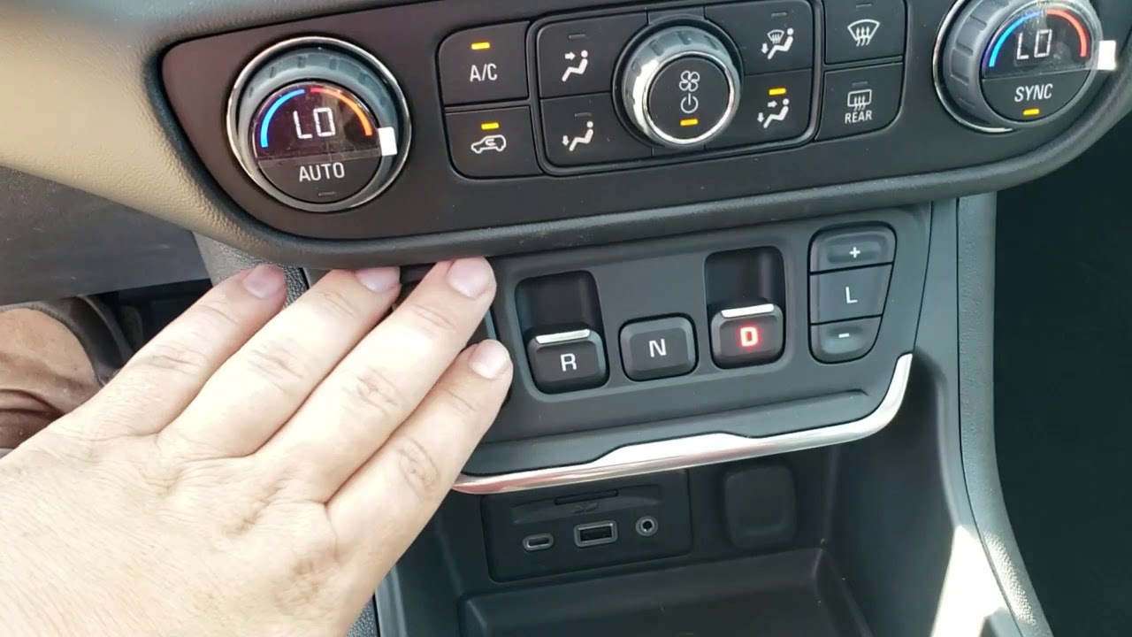 2018+ GMC Terrain push pull shift system