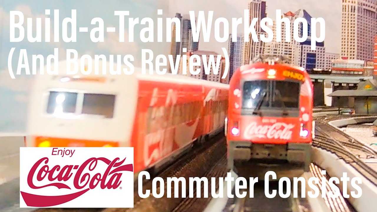 Build-a-Train Workshop AND Review: German Coca-Cola Commuter Trains with Marklin 39829, 43890, 4393