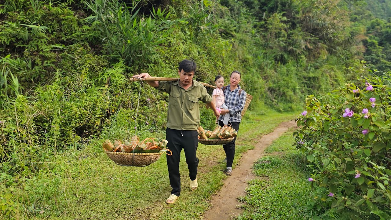 120 days with my husband baking, harvesting, cooking, building a new life