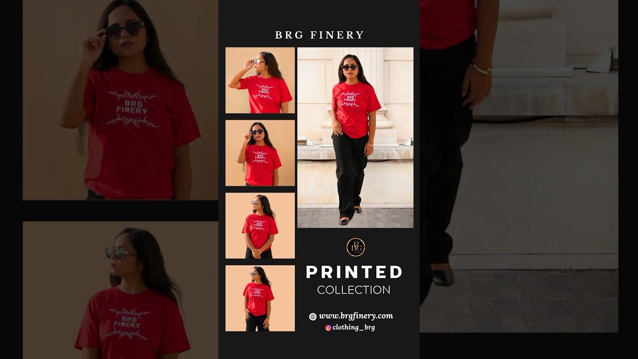Get elegant with BRGFinery&rsquo;s  printed tee collection🛍️ #yt #fashion #fashionstyle #shirts #ootd ✨