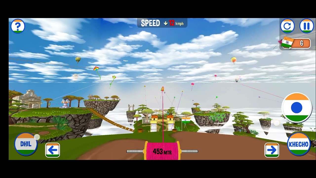 Kite flying game 🙂#video #viral🙂