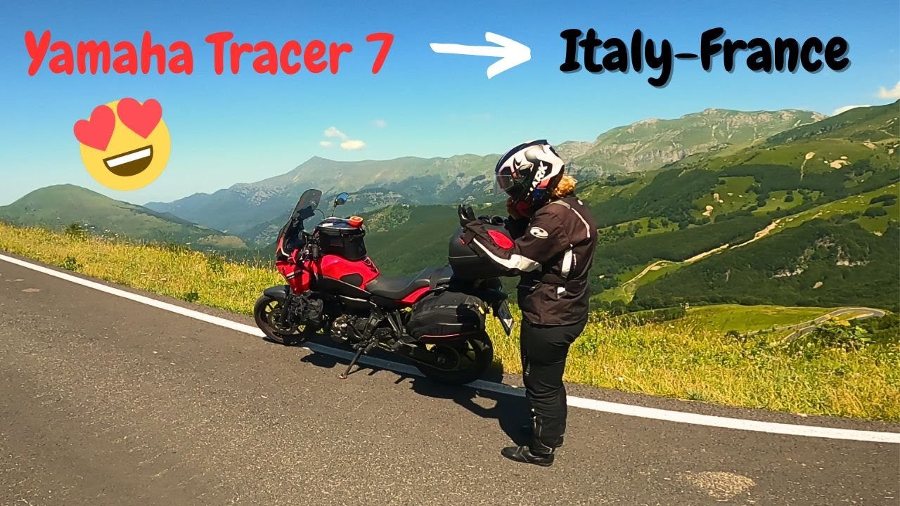 Beautiful Road From Italy to France leads to SURPRISE at the End - YAMAHA TRACER 7 2021-GPR Exhaust