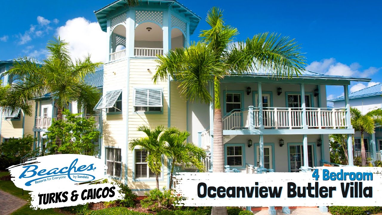 Key West Oceanview Four Bedroom Butler Villa Residence | Beaches Turks & Caicos | Tour & Review 4K