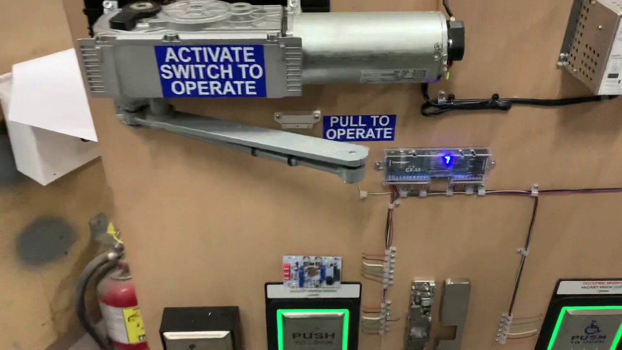 Disability restroom door kit