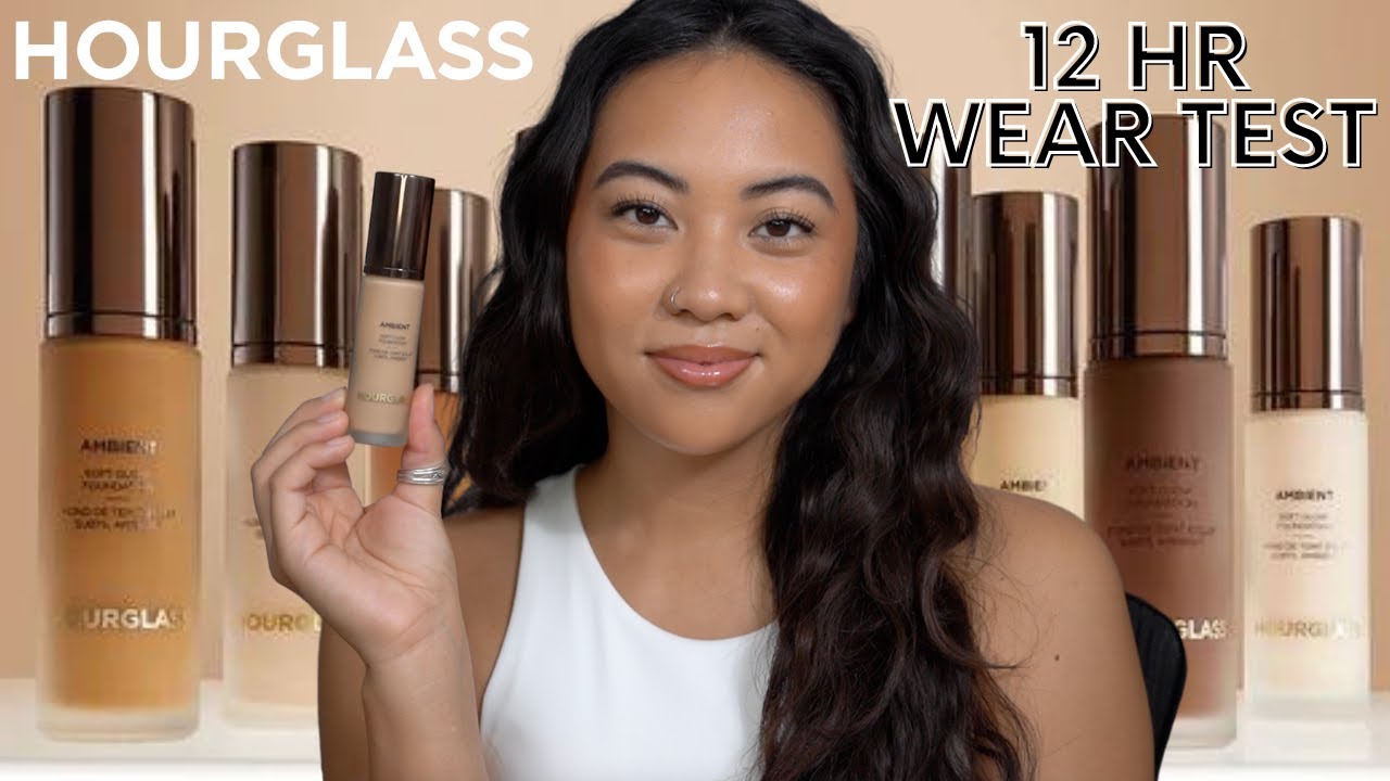 HOURGLASS AMBIENT SOFT GLOW FOUNDATION REVIEW | 12 HR WEAR TEST