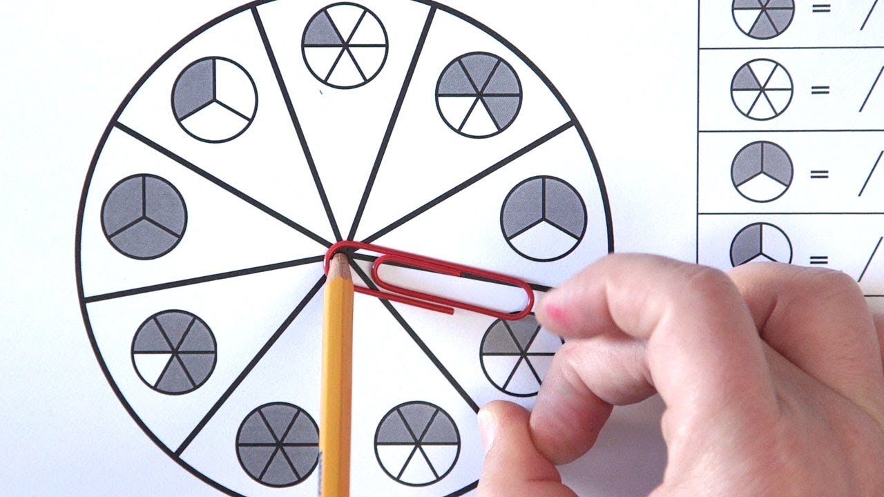 Fun Fraction Spinner Games
